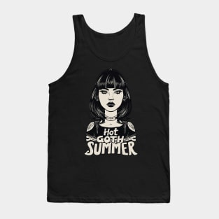 Hot Goth Summer - Gothic Girl Tank Top